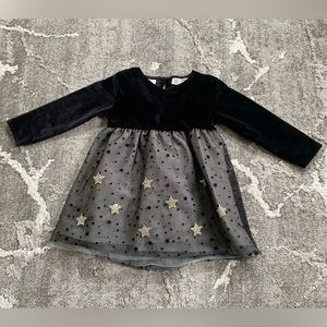 Zara Baby Girl Velvet Dress - 12-18M